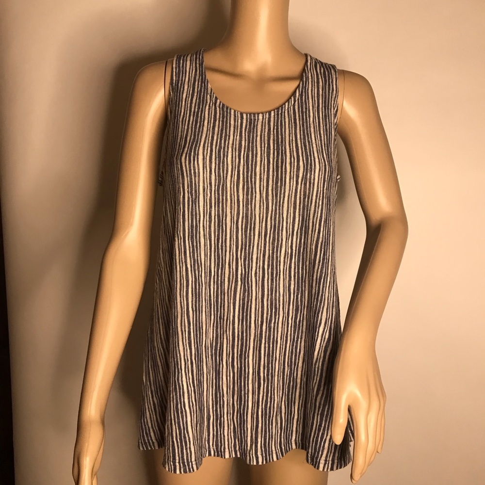 W5 Blue & White Striped Top